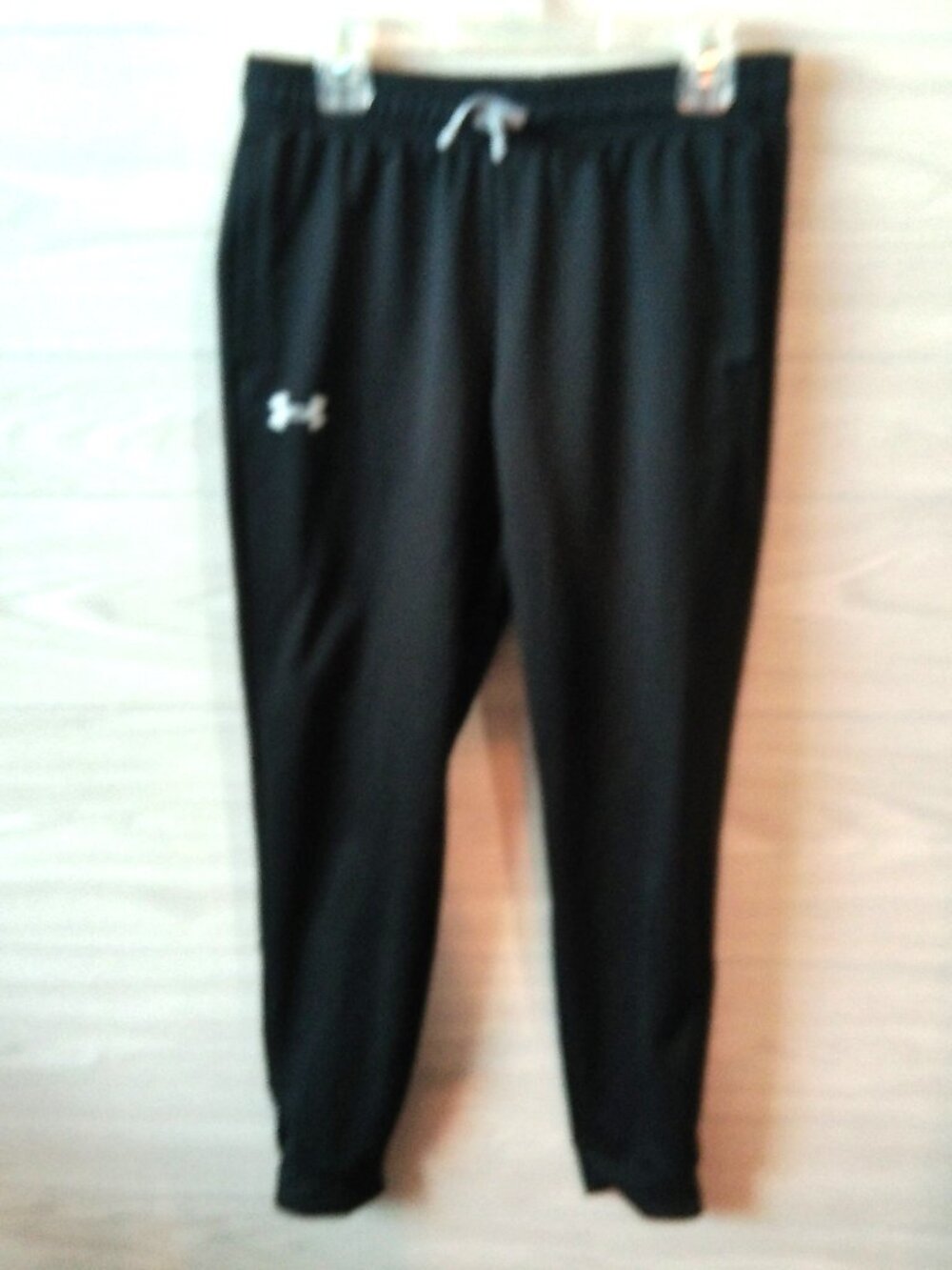Under Armour Sweatpants Boys Sz Youth Large Loose Black Track Joggers Activewear